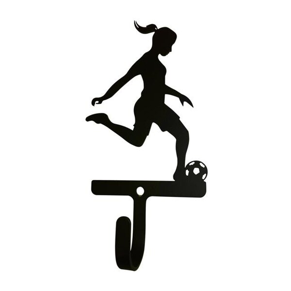 Village Wrought Iron WH-302-S Soccer Womans & Girls Wall Hook; Small WH-302-S - main